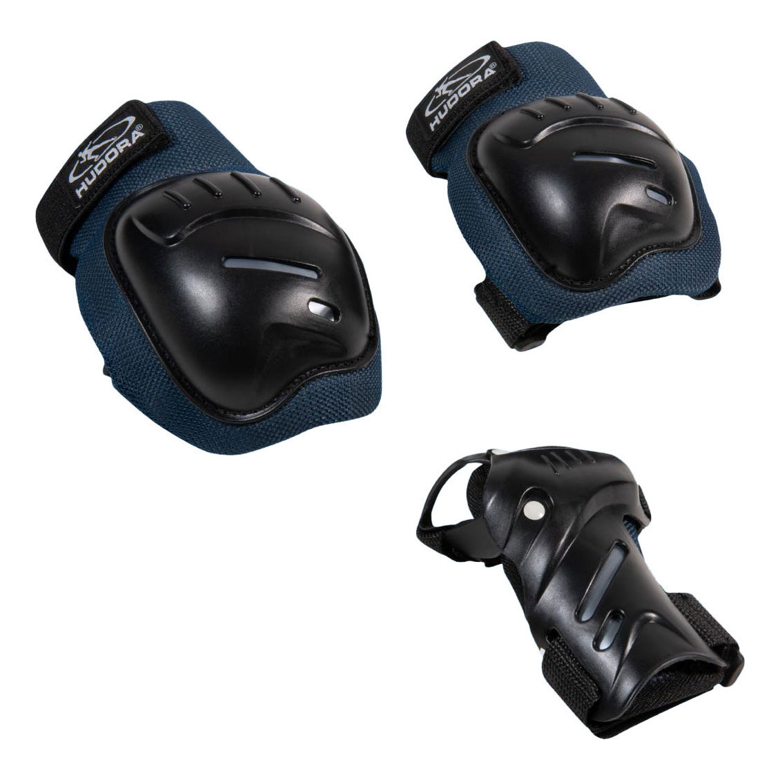 HUDORA Biomechanische Elleboog- en Kniebeschermer Set Comfort M - Blauw