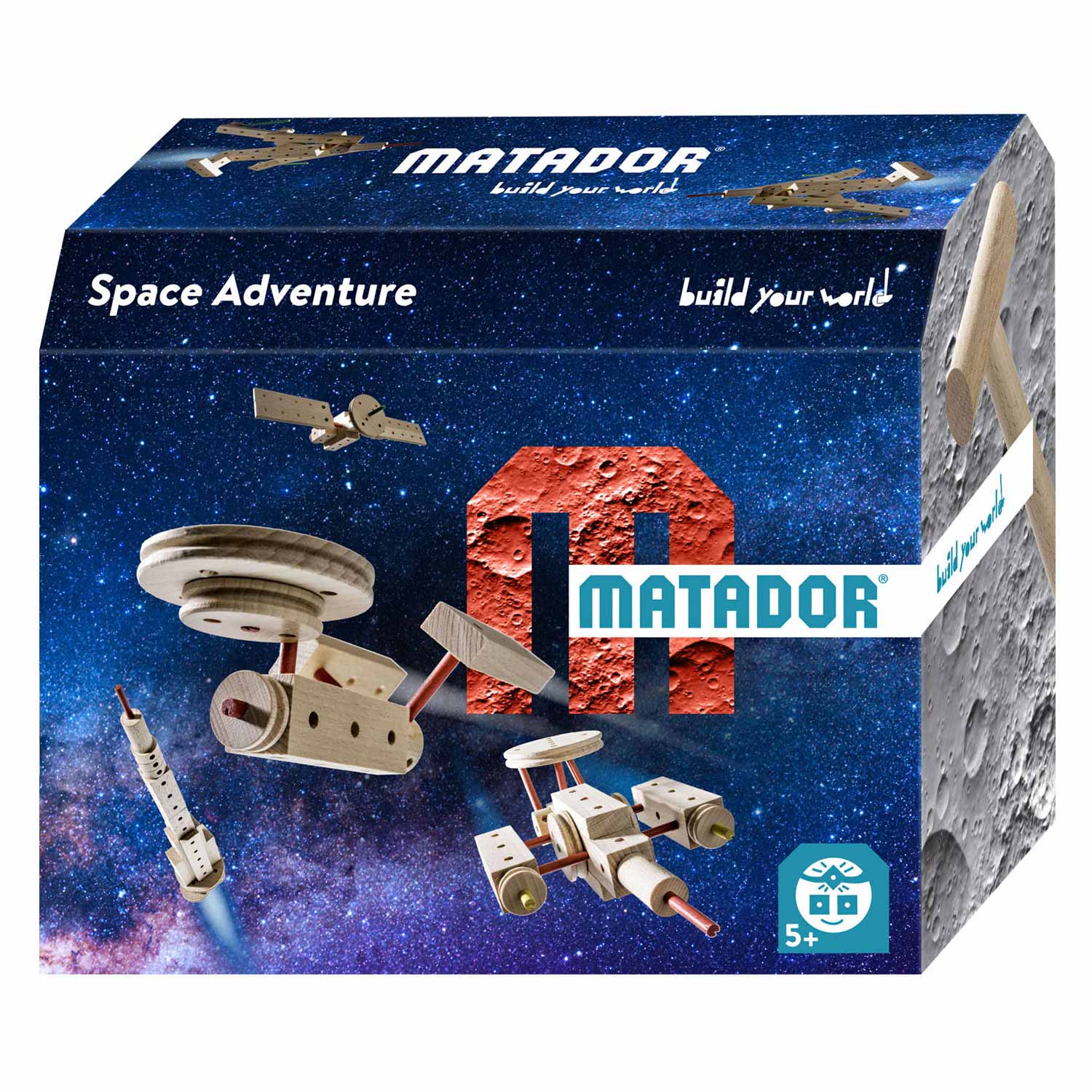 Matador Explorer Space Kit de construction en bois, 47 pcs.