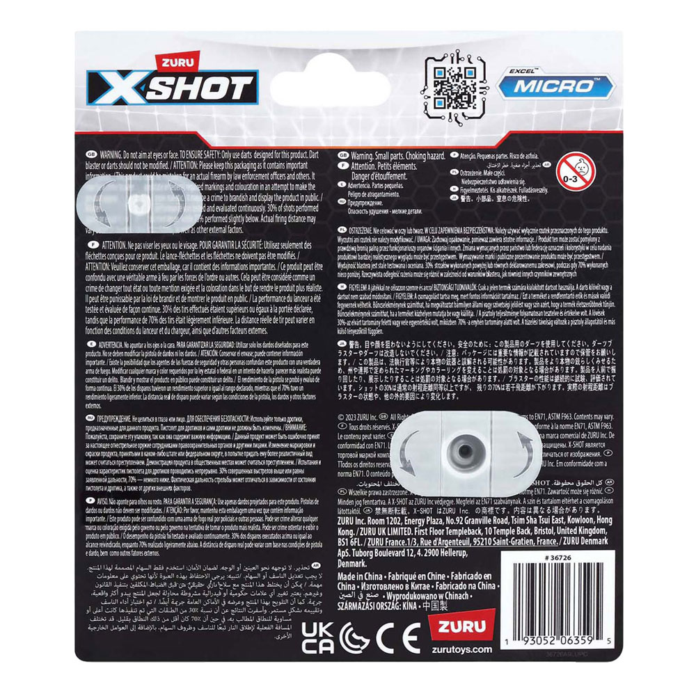 ZURU X-shot Micro 2.0 - Incl 8 Pijlen