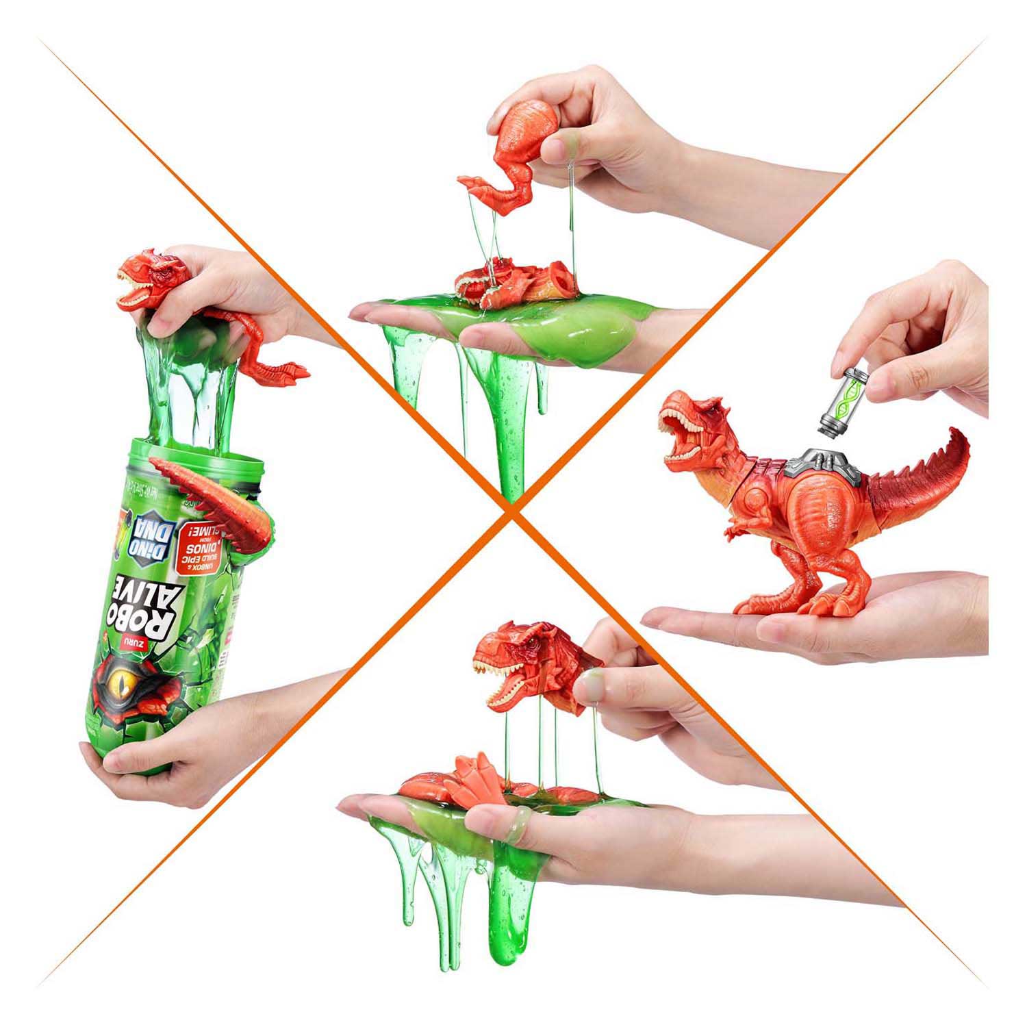 ZURU Robo Alive Dino DNA Speelslijm - Rood