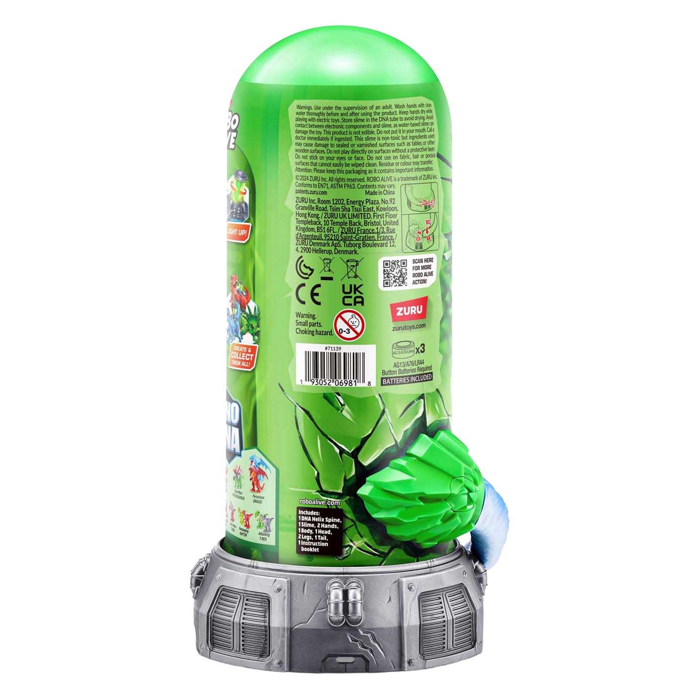 ZURU Robo Alive Dino DNA Speelslijm - Blauw