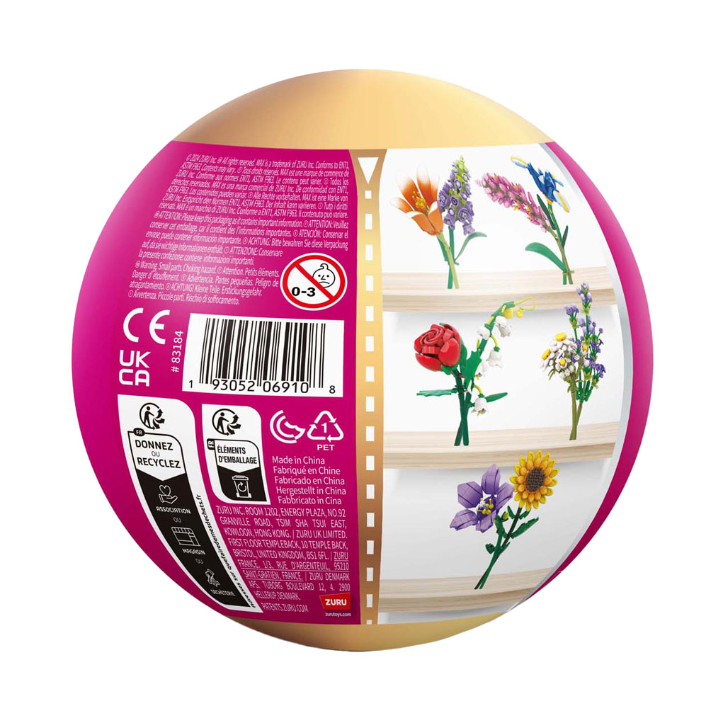 ZURU Max Premium Flowers - Bouwspeelset in Verrassingsbal