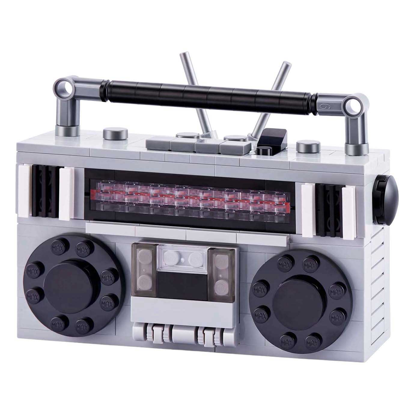 ZURU Max Premium Retro Draagbare Radio Bouwset in Verrassingsbal - 157dlg.