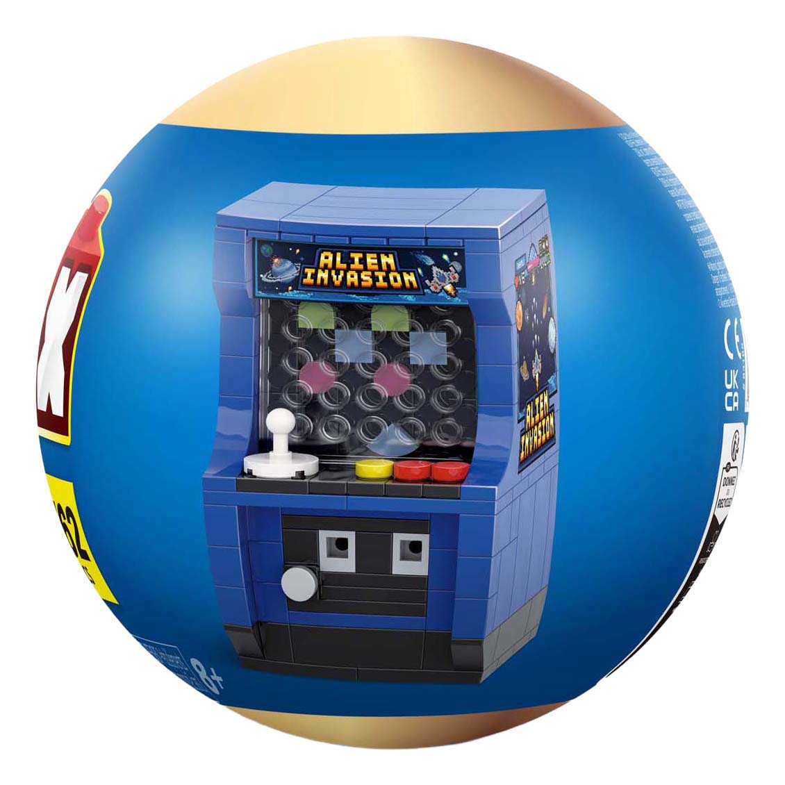 ZURU Max Premium Retro Speelautomaat Bouwset in Verrassingsbal - 162dlg.