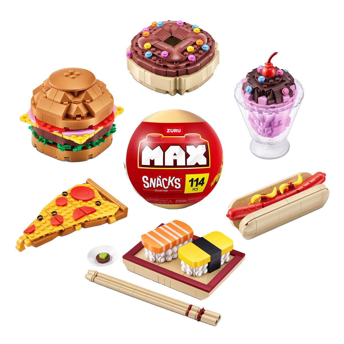 ZURU Max Premium Snack Capsule - Bouwspeelset in Verrassingsbal