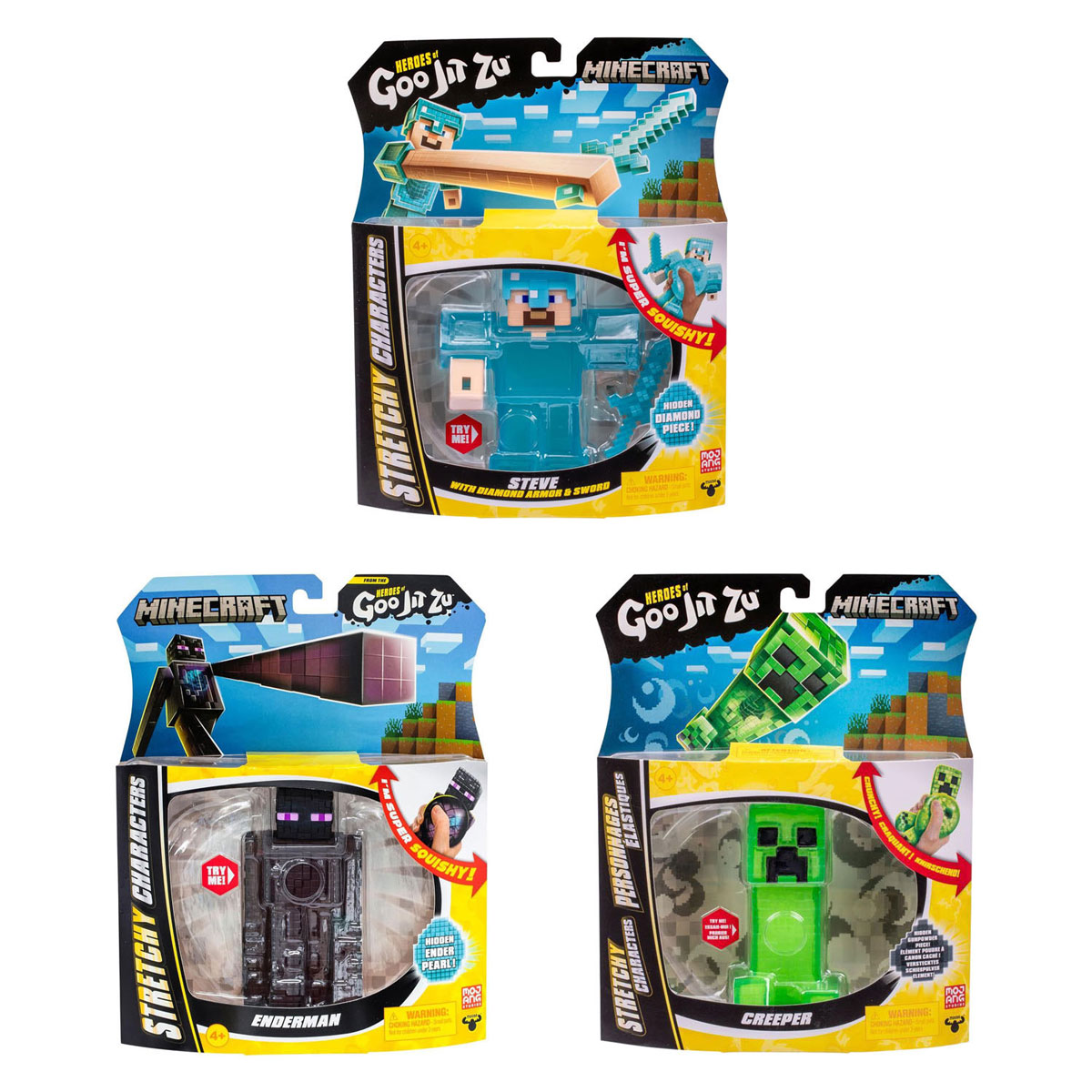 Goo Jit Zu Minecraft Hero Stretch Figuur