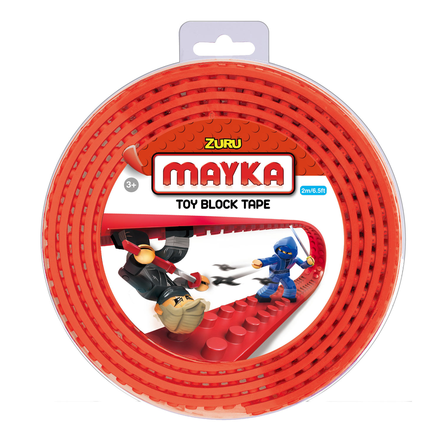 Mayka Block Tape Rood, 4-nops 2 meter