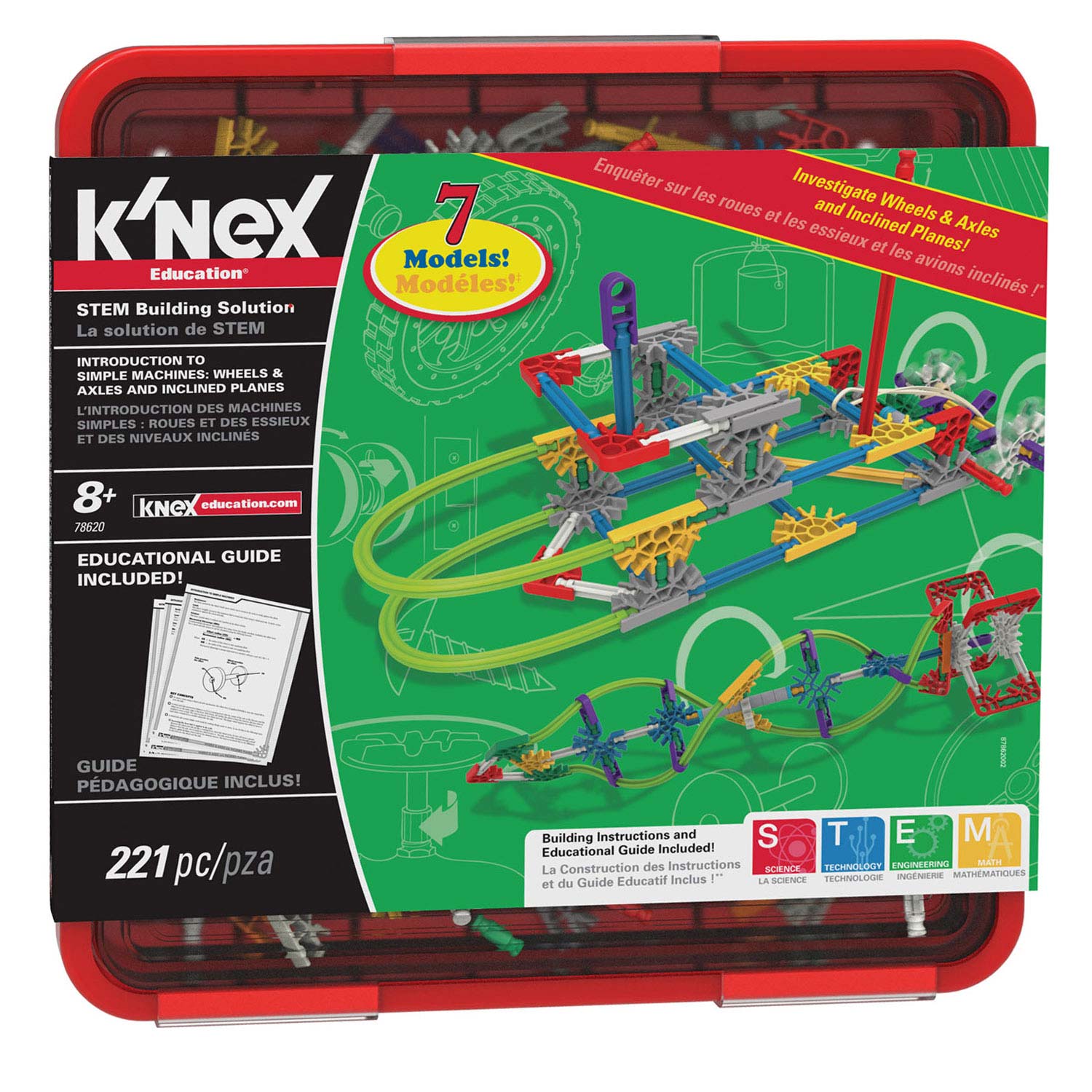 K'NEX Education Intro to Simple Machines: Wheels, Axles & Inclined Planes - Bouwset