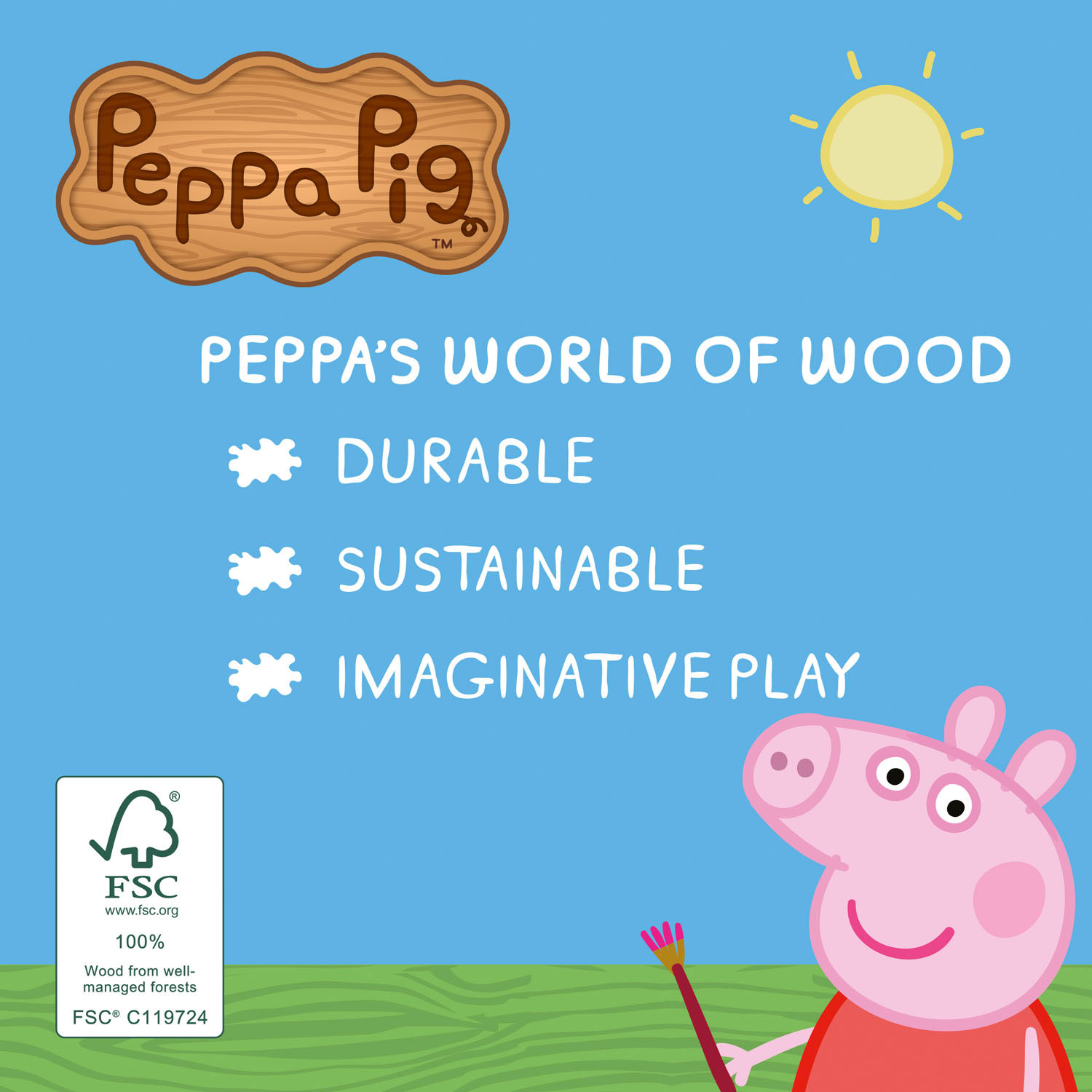 Peppa Pig Schulspielhaus aus Holz