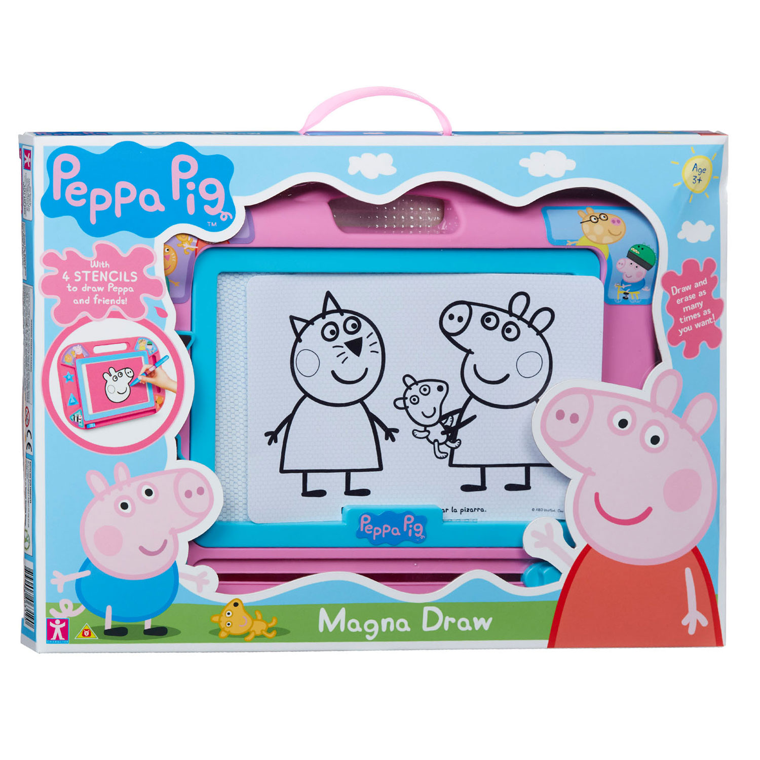 Peppa Pig Magnetisches Zeichenbrett Rosa