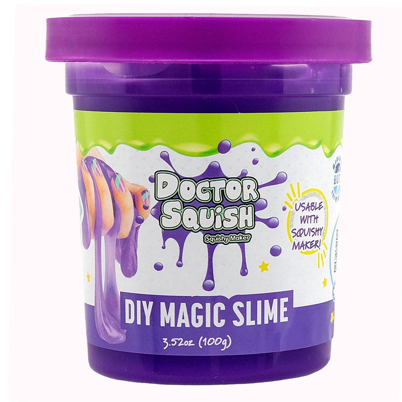 Doctor Squish Slime Value Pack - Grün und Lila, 240 Gramm