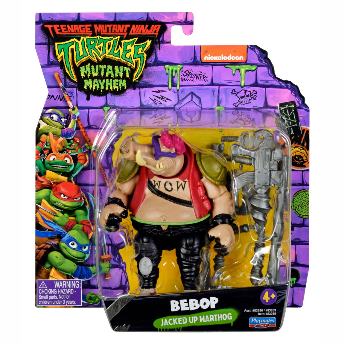 Teenage Mutant Ninja Turtles  Speelfiguur - Bebop Jacked Up Warthog