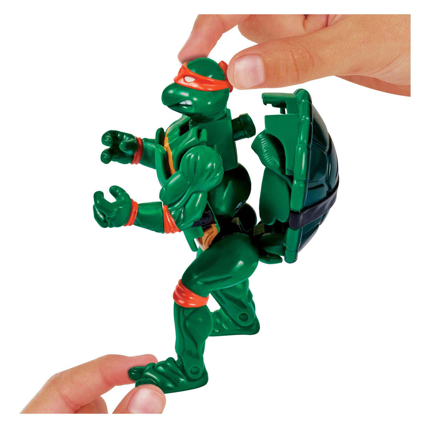 Tortues Ninja Mutant Mayhem jouant la figurine Mutatin Mickey