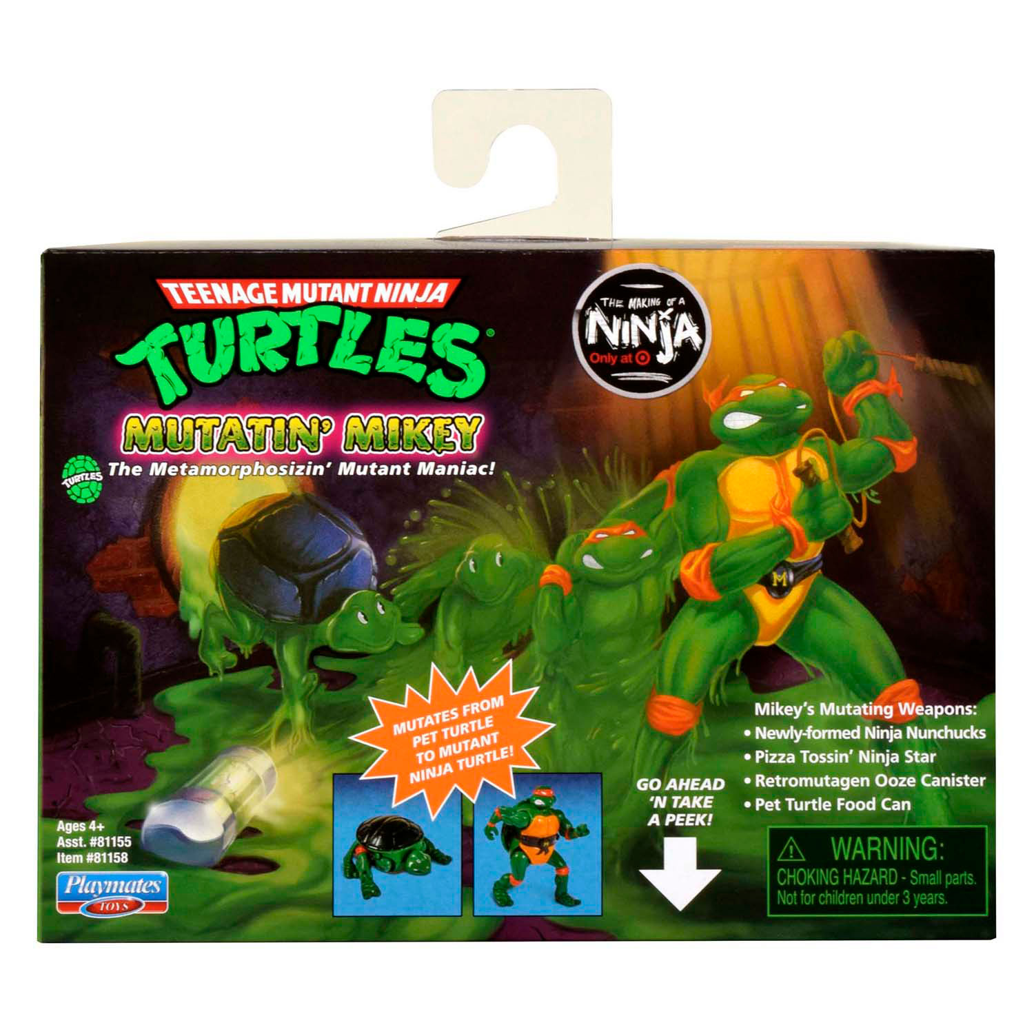 Tortues Ninja Mutant Mayhem jouant la figurine Mutatin Mickey