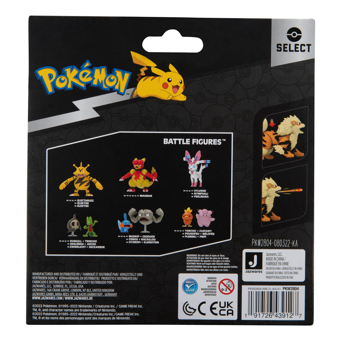 Pokemon Evolution Multipack Figurines de jeu – Growlithe et Arcanine