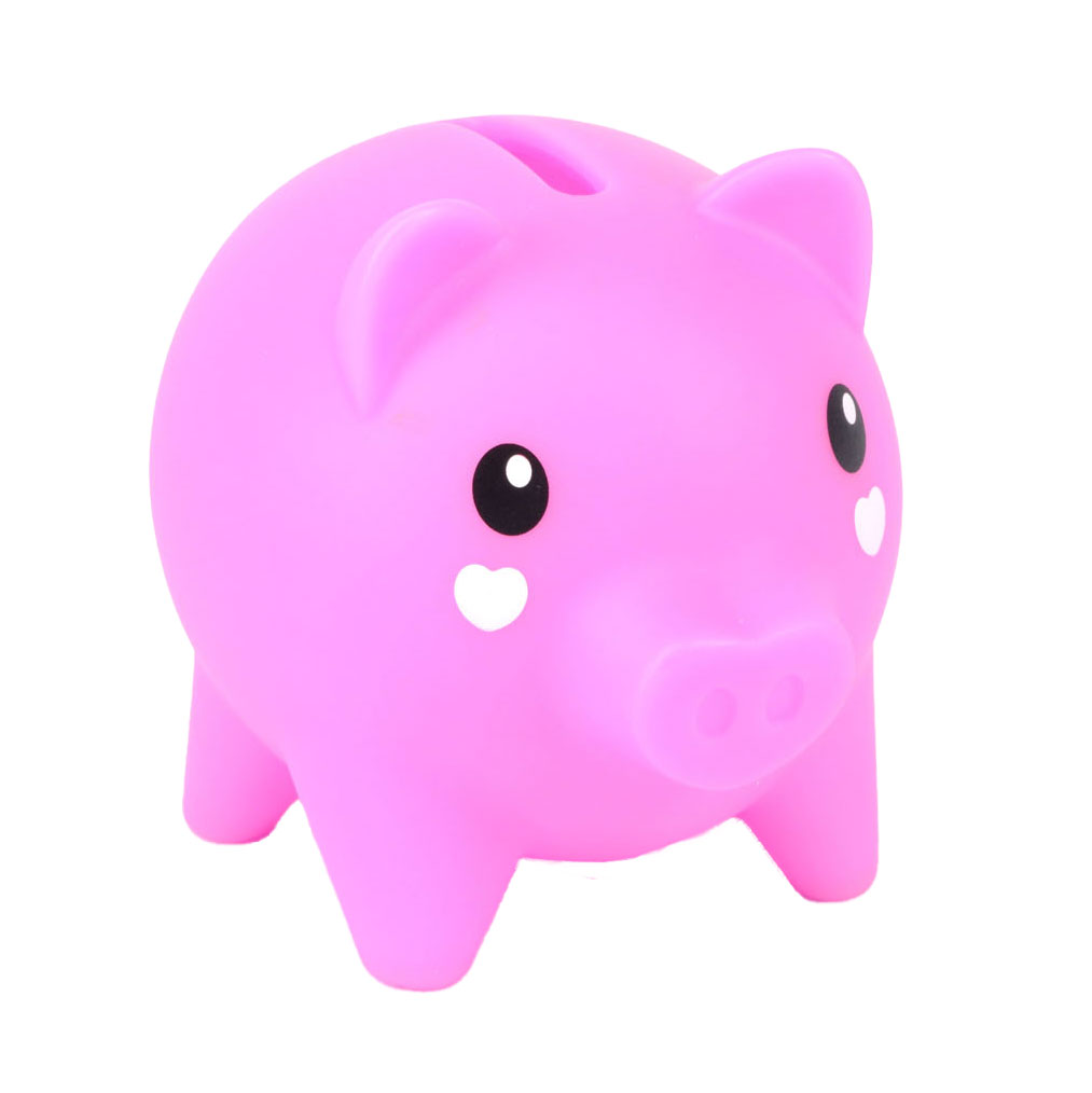 Pockey Money Piggies jouant une figurine avec une tirelire - Pack Kawaii