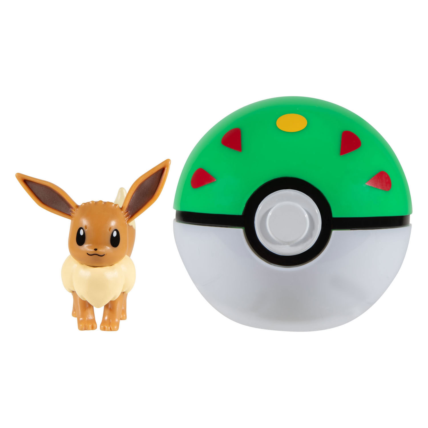 Pokémon Clip 'N' Go Évoli et Friend Ball Playset, 2 pièces.