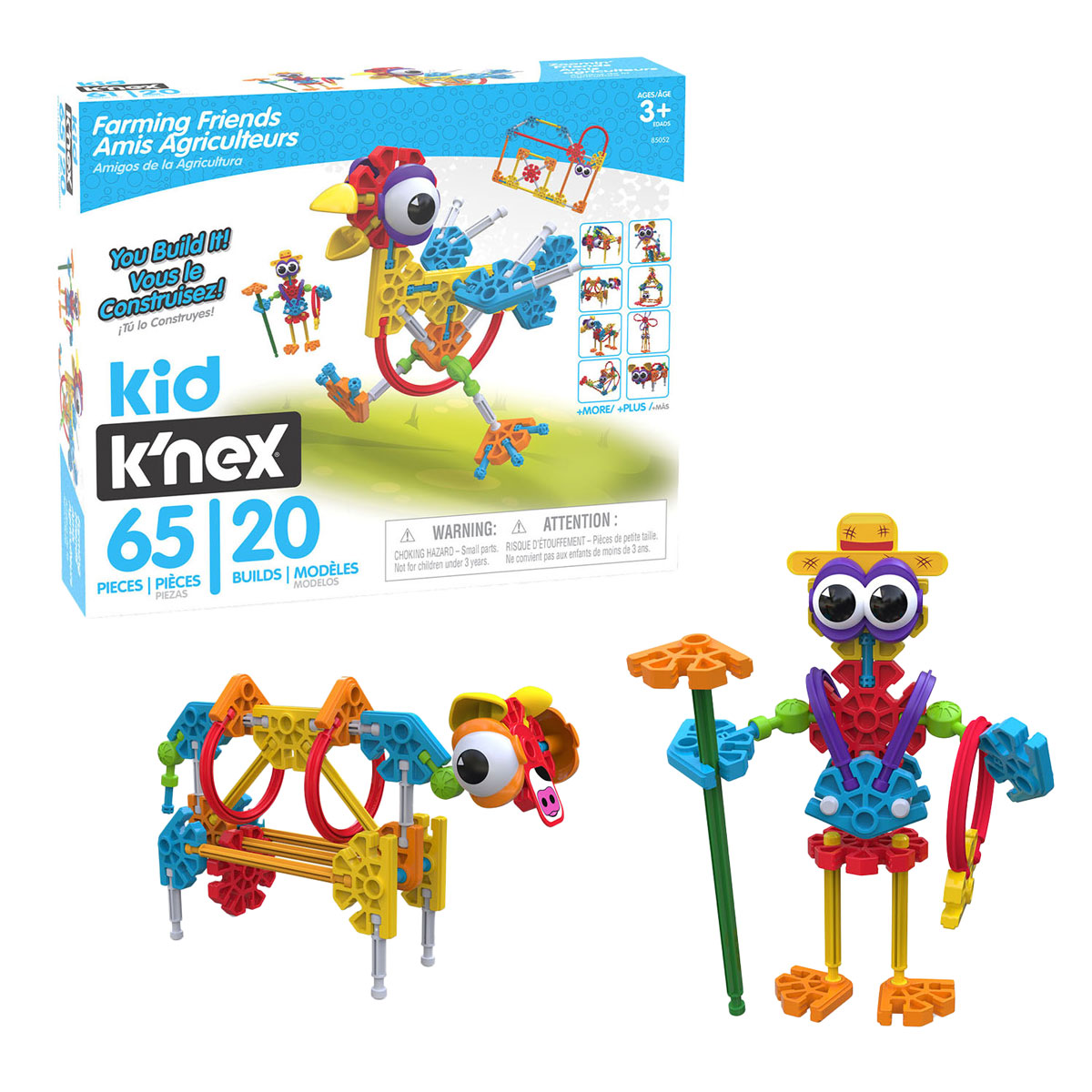 Kid Knex Farmin Friends Bauset, 65 Teile.