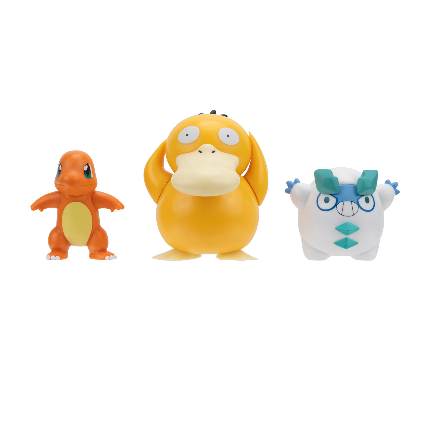 Pokémon Batte-Figurenset – Charmander, Galarian, Darumaka, 3-teilig.