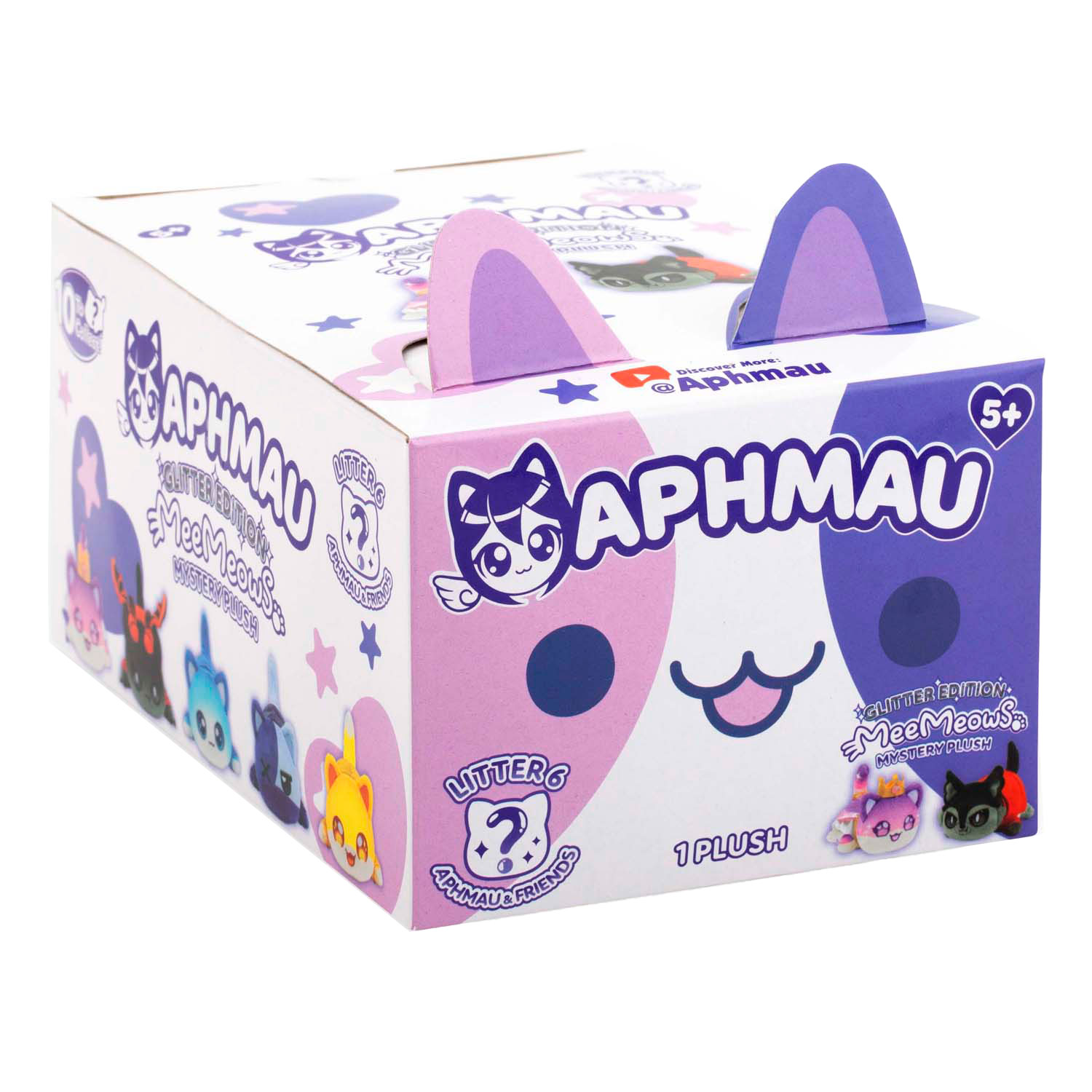 Aphmau & Friends  6 Verrassing Meemeow Knuffel Pluche, 15cm