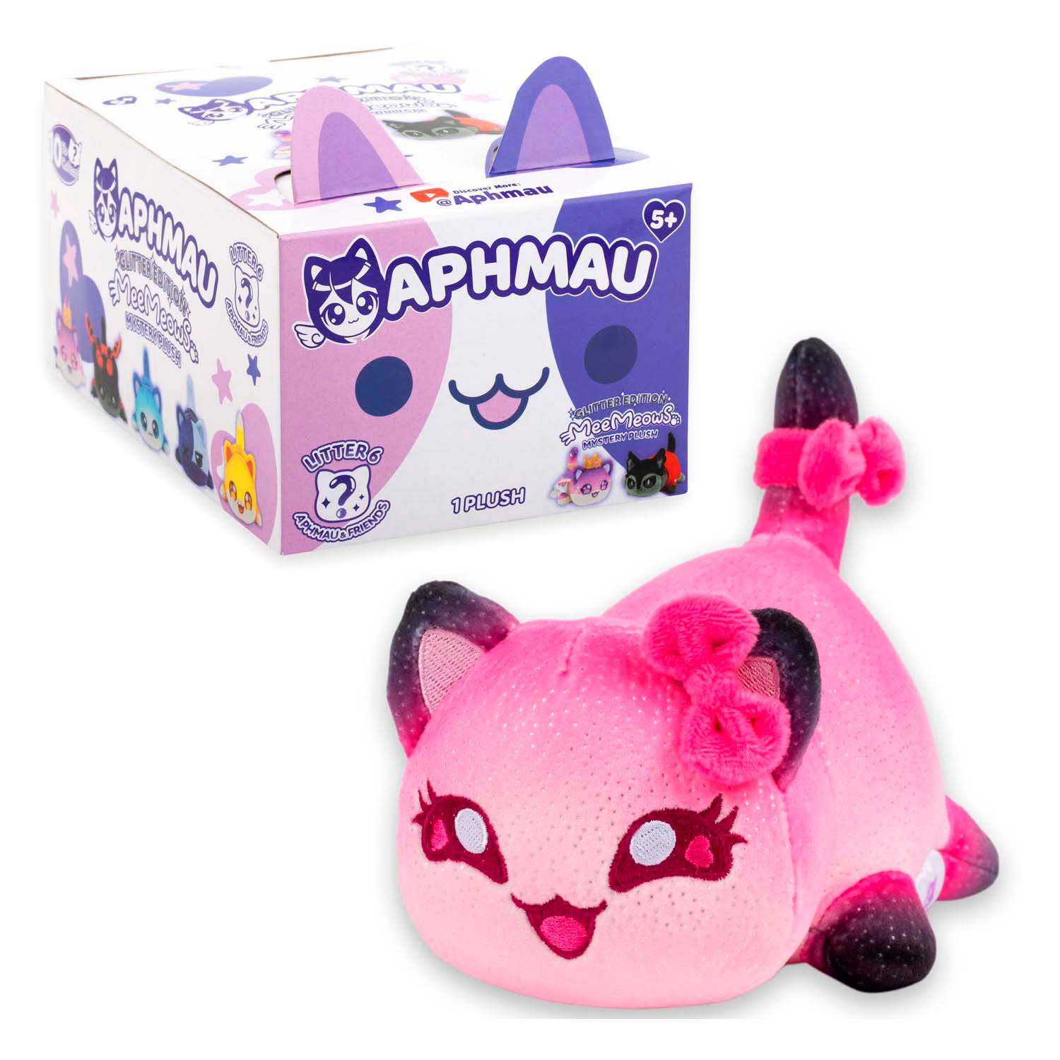 Aphmau & Friends  6 Verrassing Meemeow Knuffel Pluche, 15cm