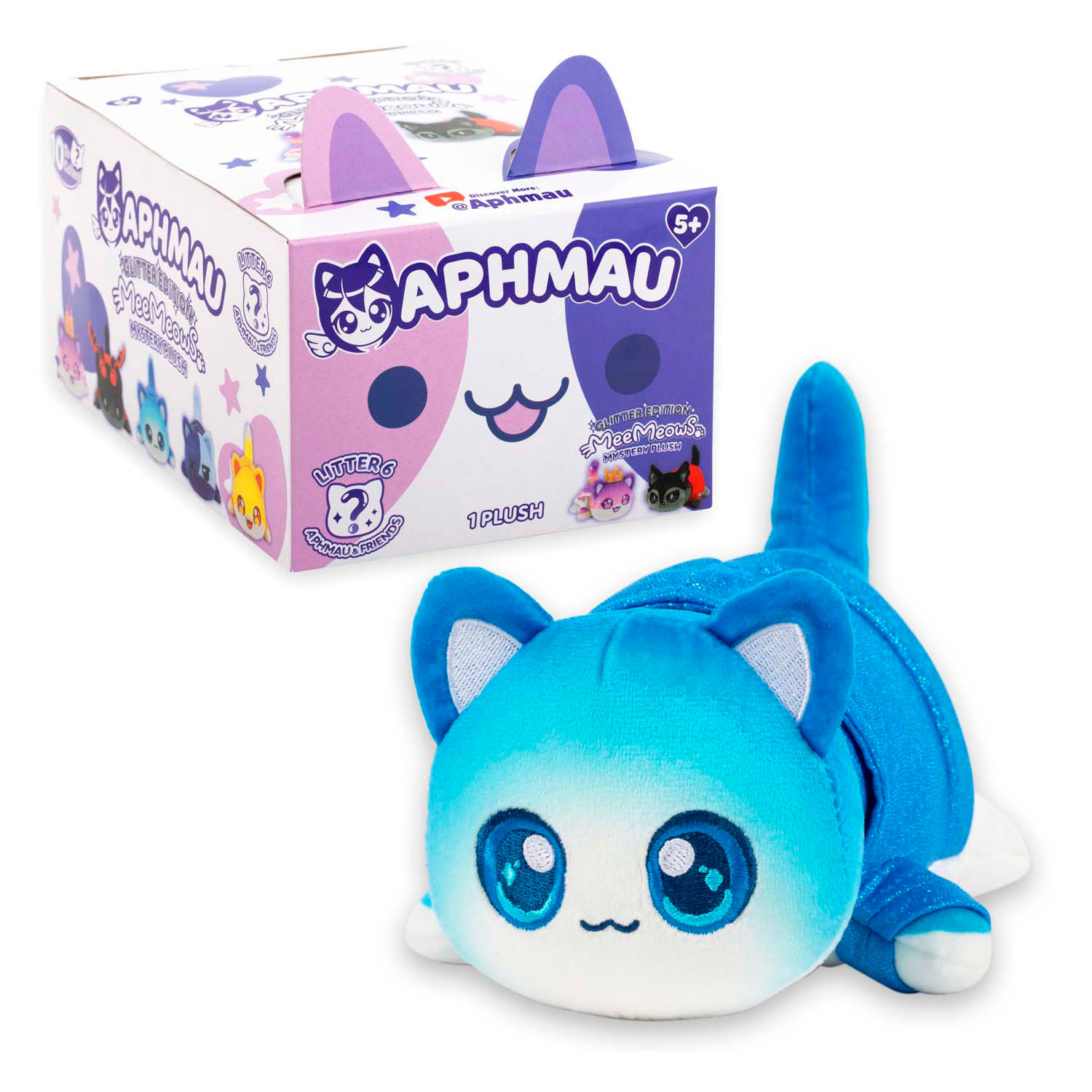 Aphmau & Friends  6 Verrassing Meemeow Knuffel Pluche, 15cm