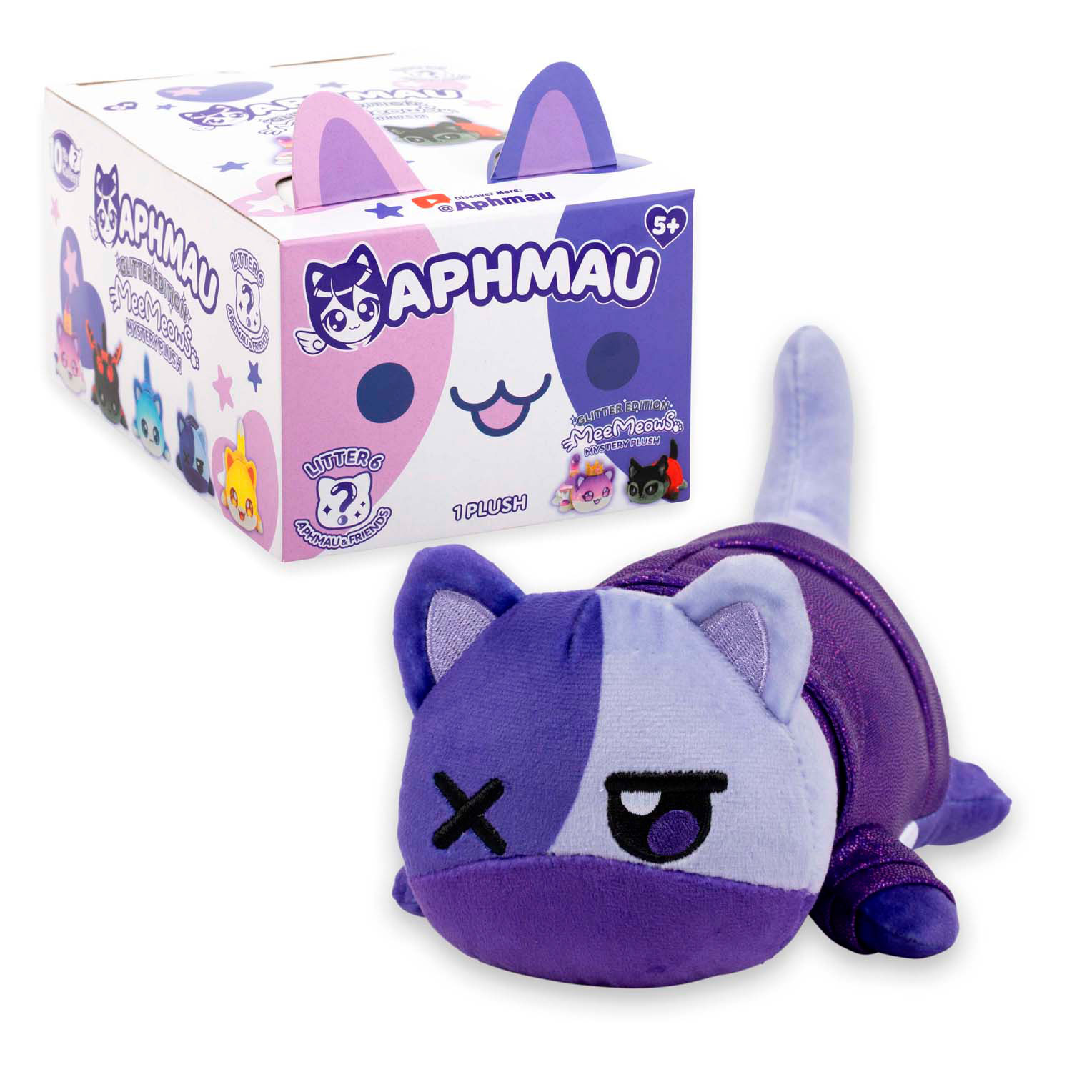 Aphmau & Friends  6 Verrassing Meemeow Knuffel Pluche, 15cm