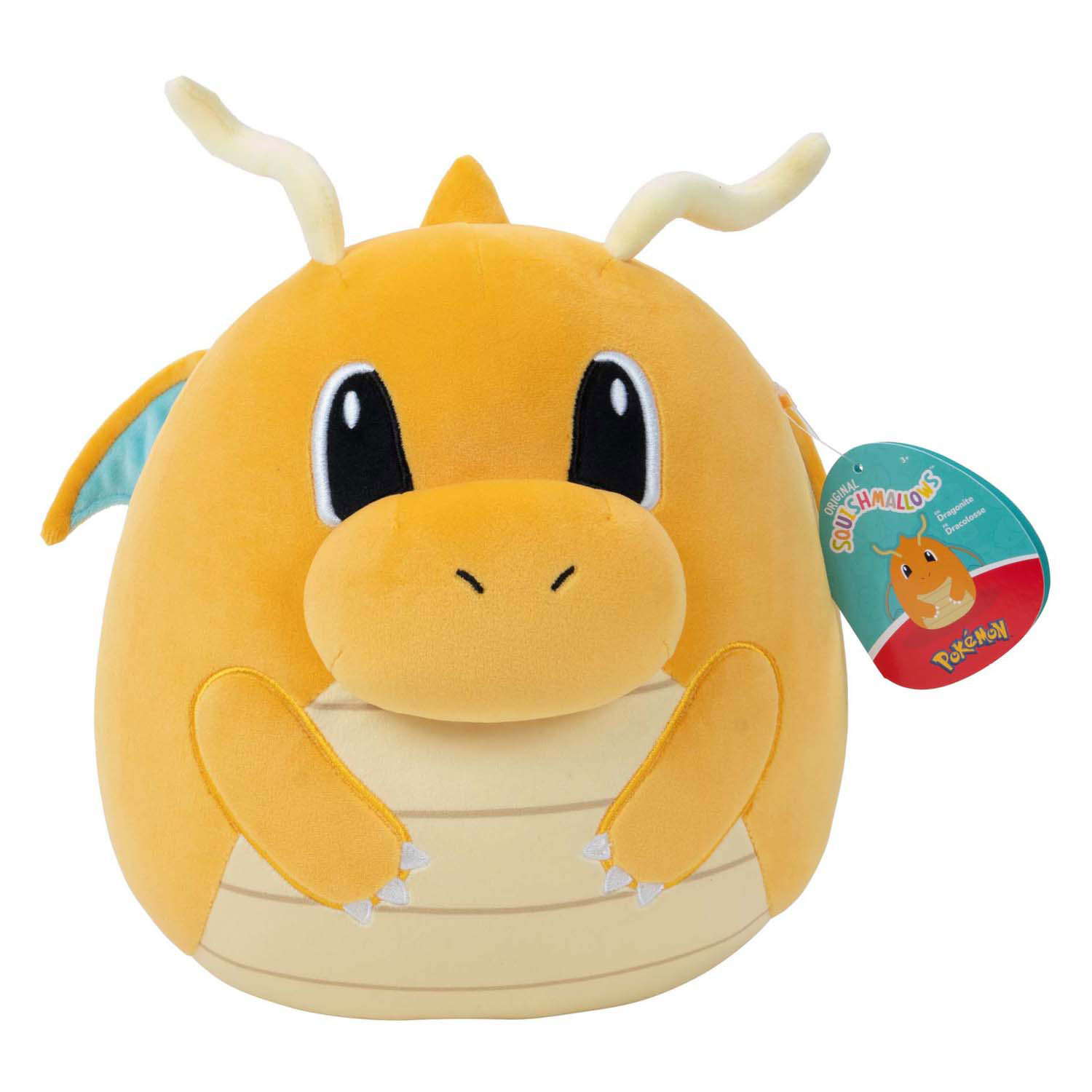 Squishmallows Pokemon Plüschtier – Dragonite, 25 cm