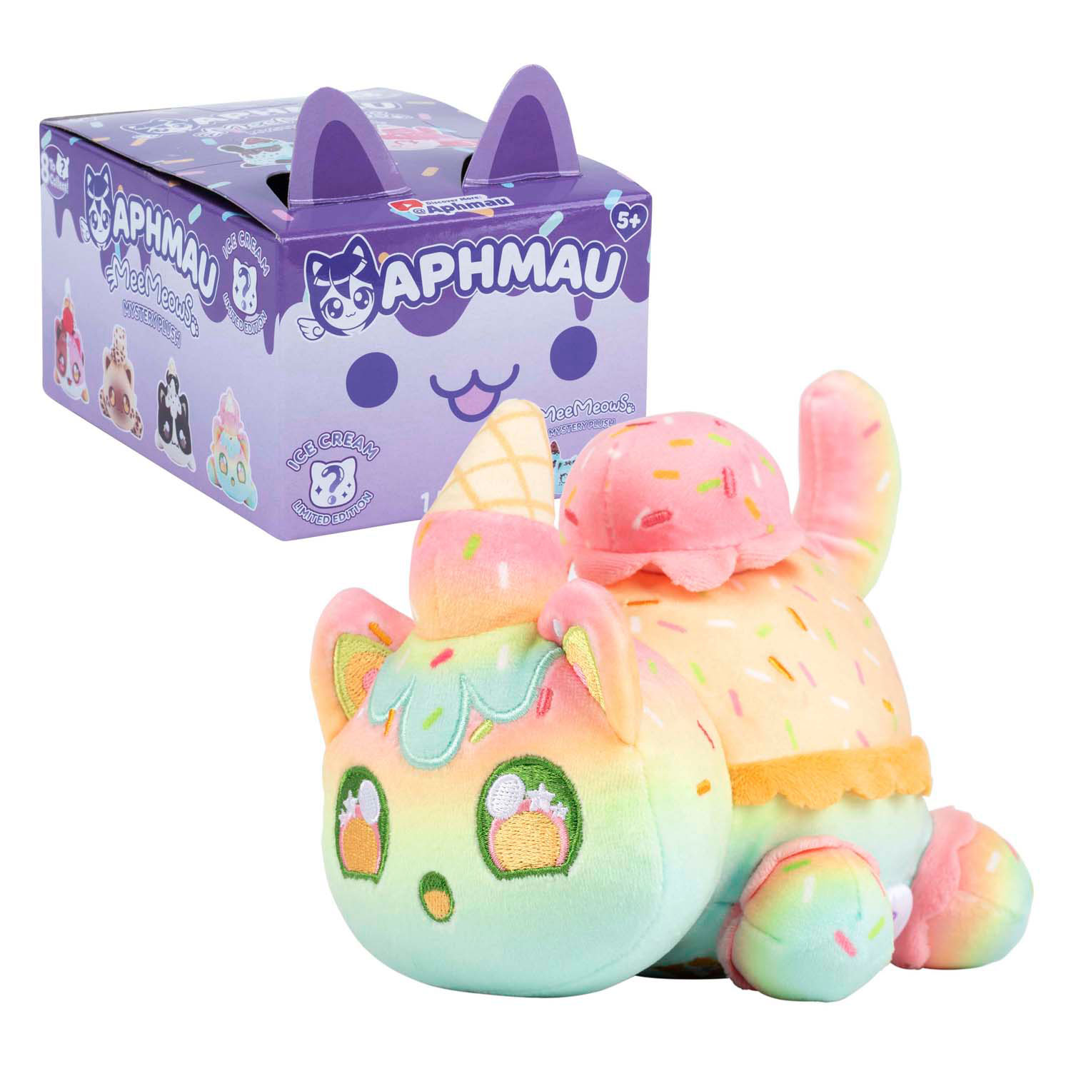 Peluche Aphmau Mystery Meemeows - Crème glacée