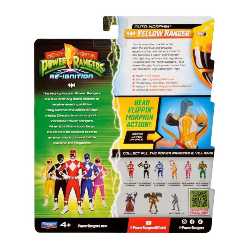 Power Rangers Auto Morphin Yellow Ranger