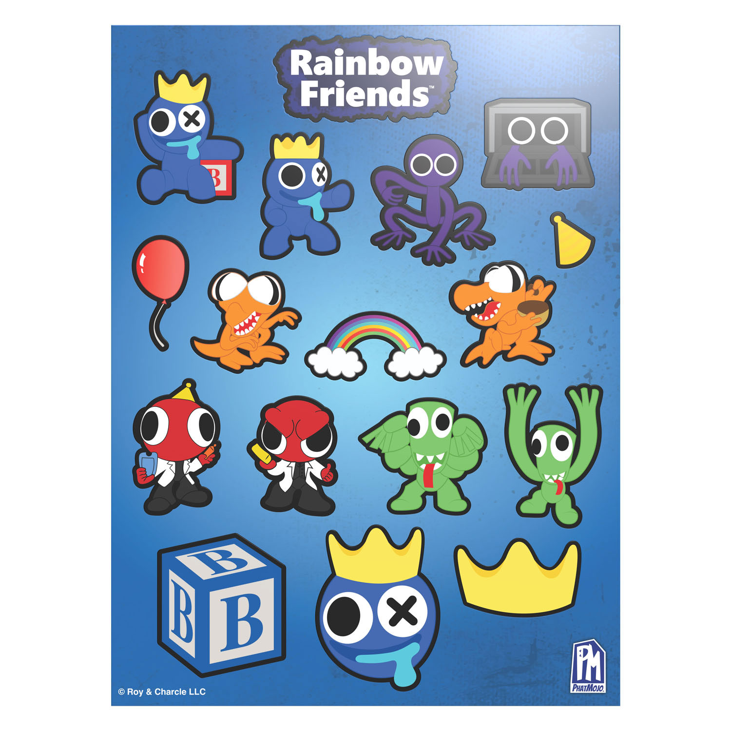 Coffret ultime Rainbow Friends Boule surprise à tête métallique bleue