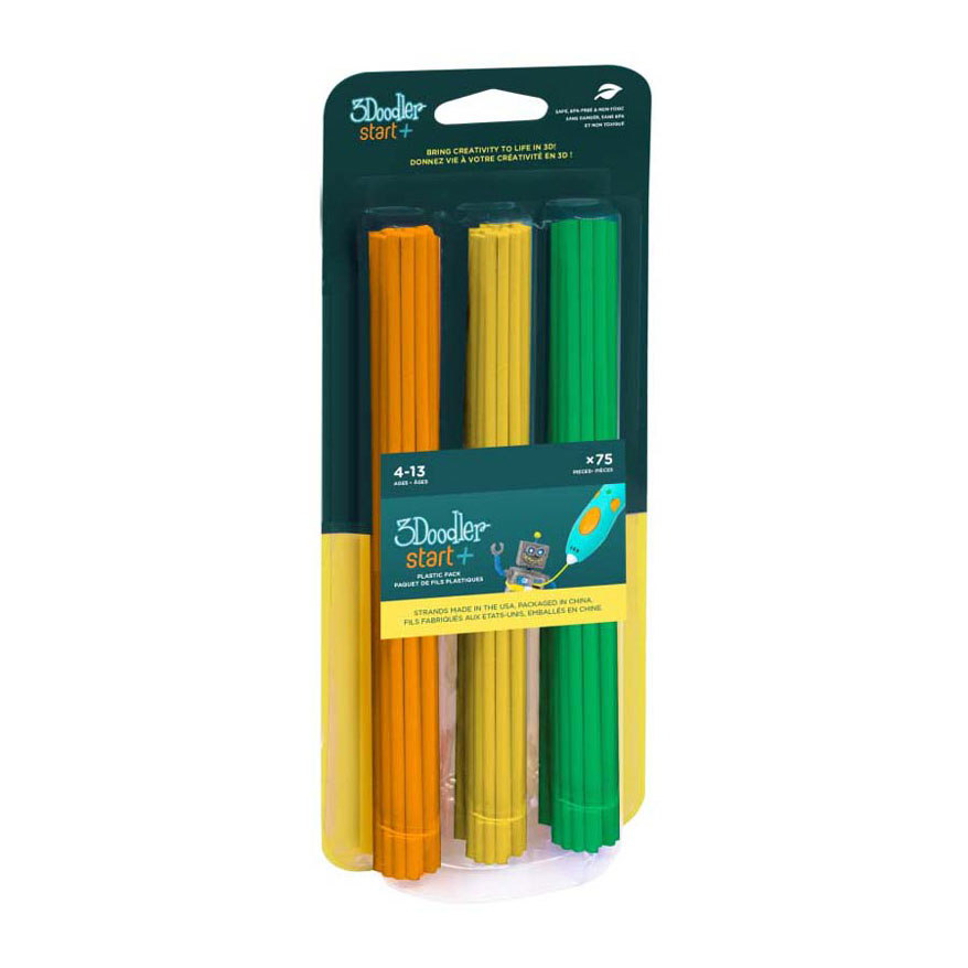 3Doodler Navulverpakking Start+ - Oranje/Geel/Groen