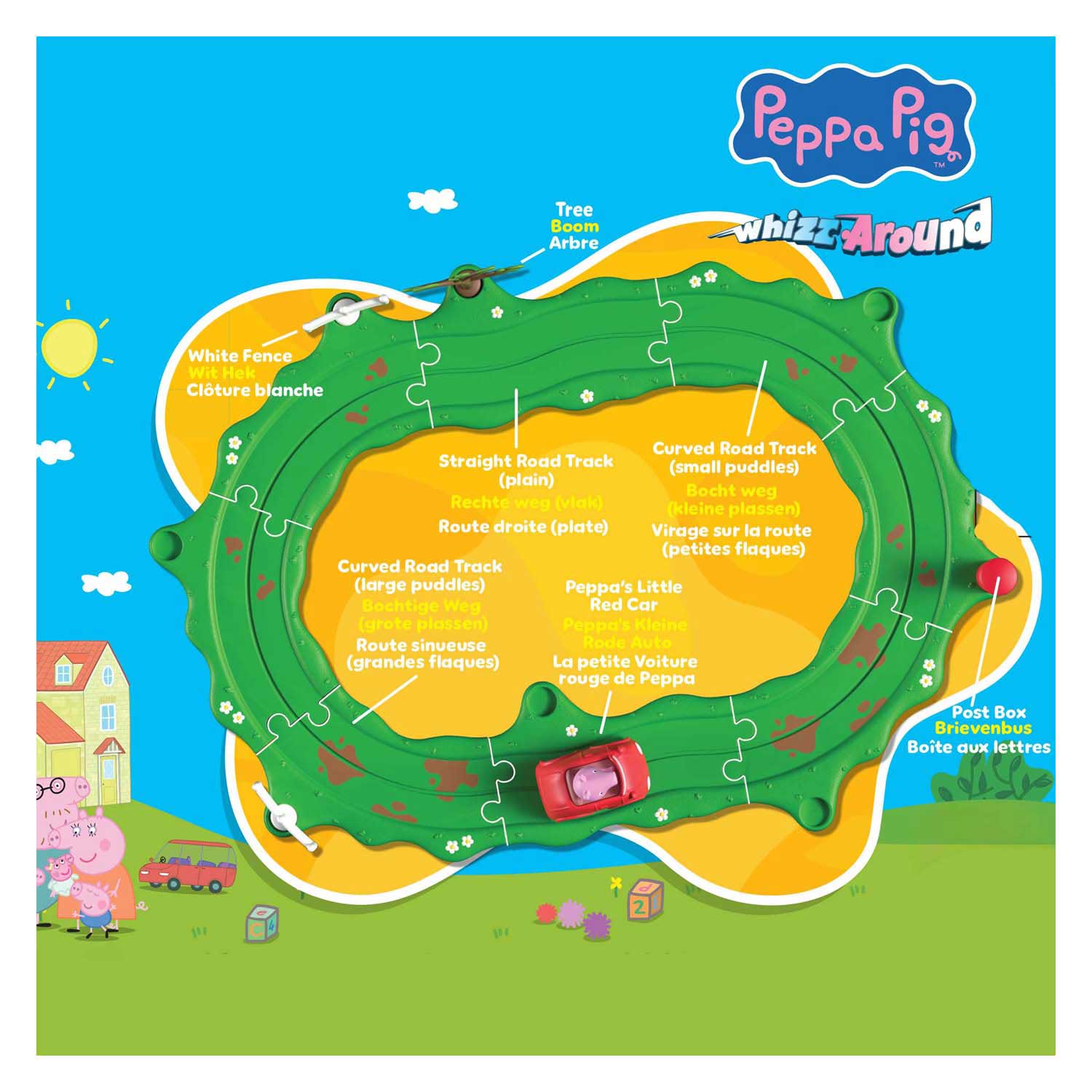 Peppa Pig Whizz Around - Peppa's Kleine Rode Auto Set