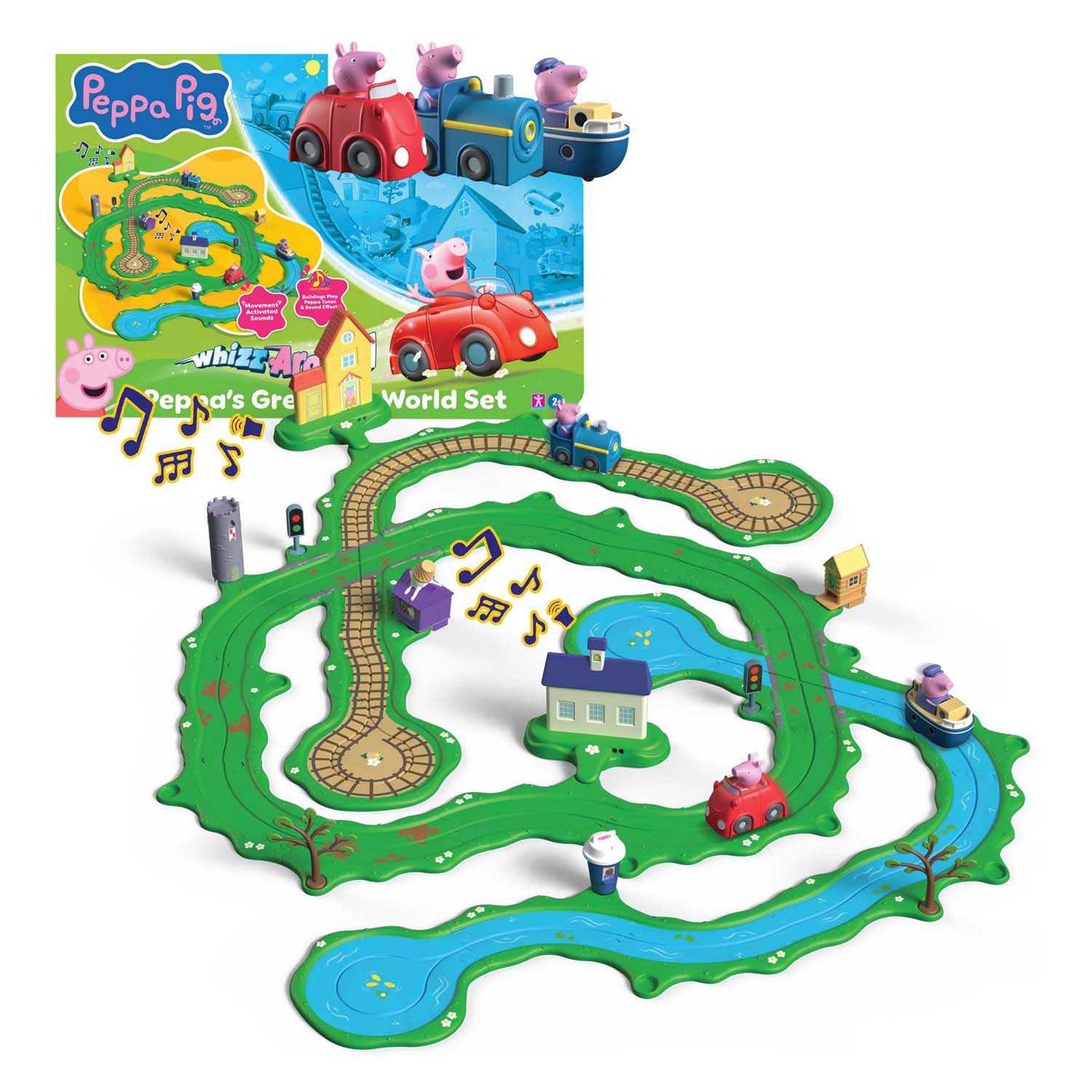Peppa Pig Whizz Around - Peppa's Great Big World Set
