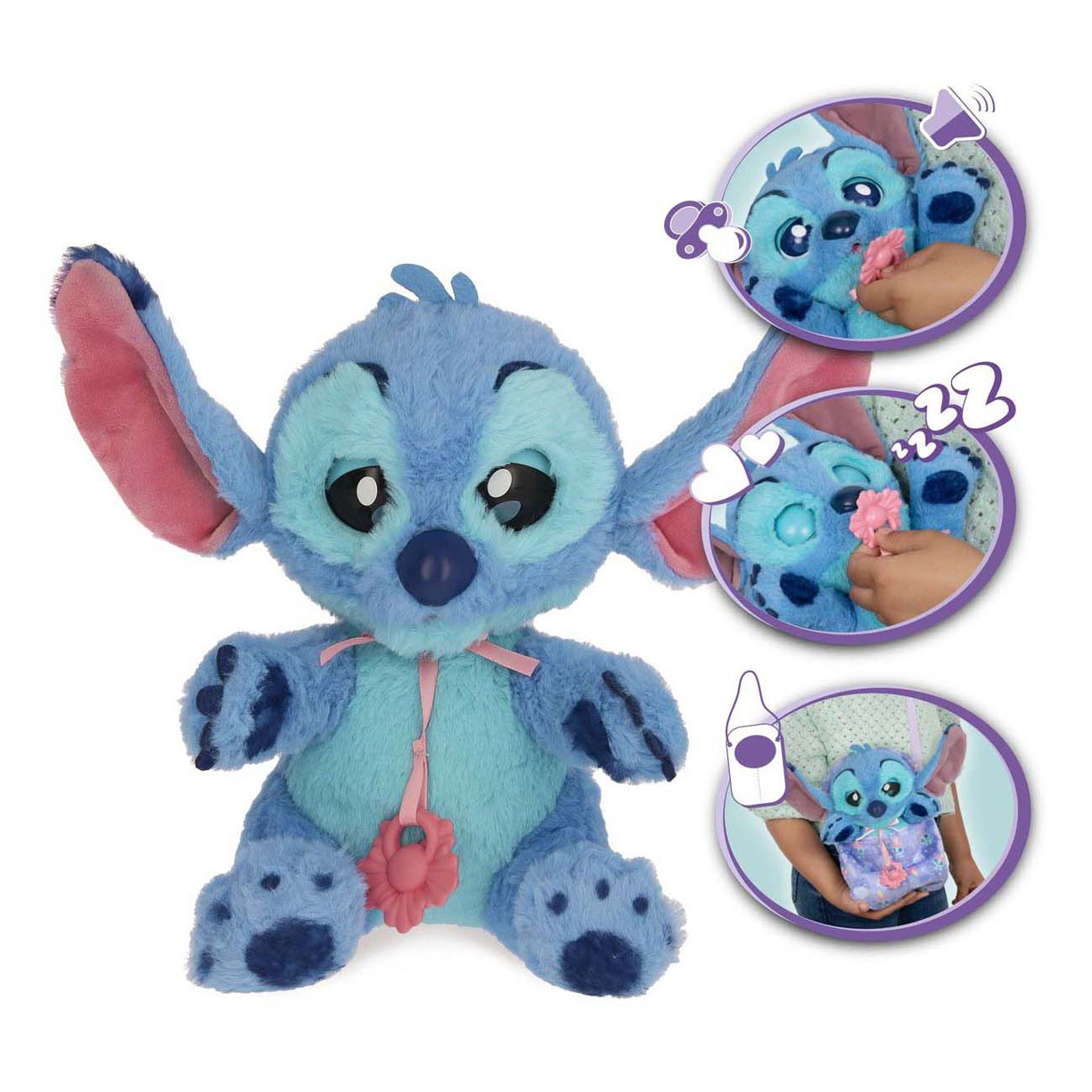 Baby Paws Stitch Knuffel - 24cm