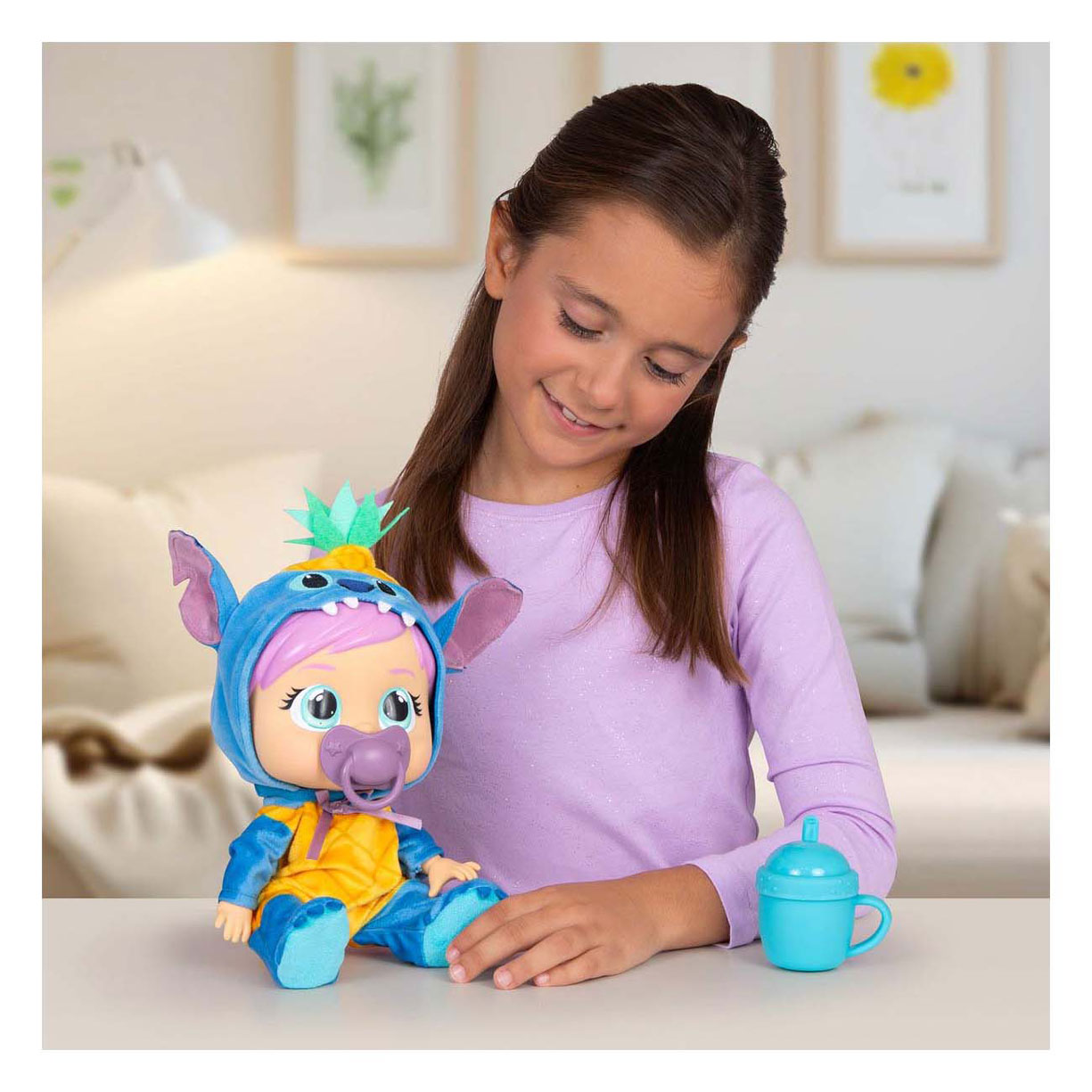 Cry Babies Loving Care Stitch Babypop - 26,5cm