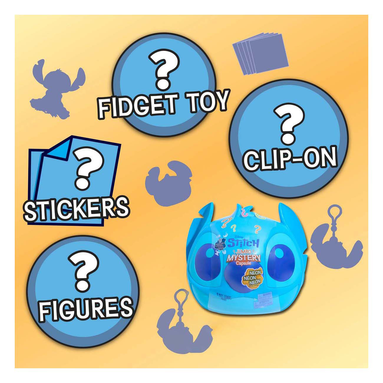 Stitch Jumbo Mystery Capsule met 9 Verrassingen