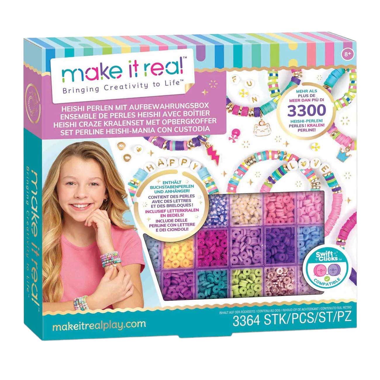 Make it Real - Ensemble de perles Heishi Craze avec étui de rangement