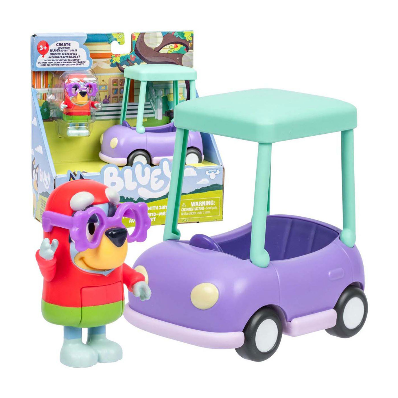 Bluey Basic Vehicle Granny Car & Janet