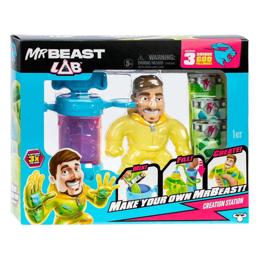 Station de création MrBeast Lab - Figurine extensible