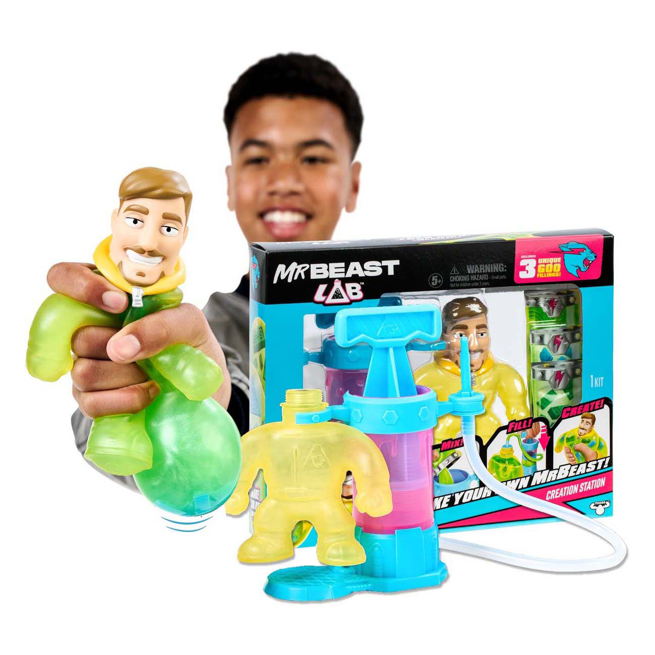 Station de création MrBeast Lab - Figurine extensible