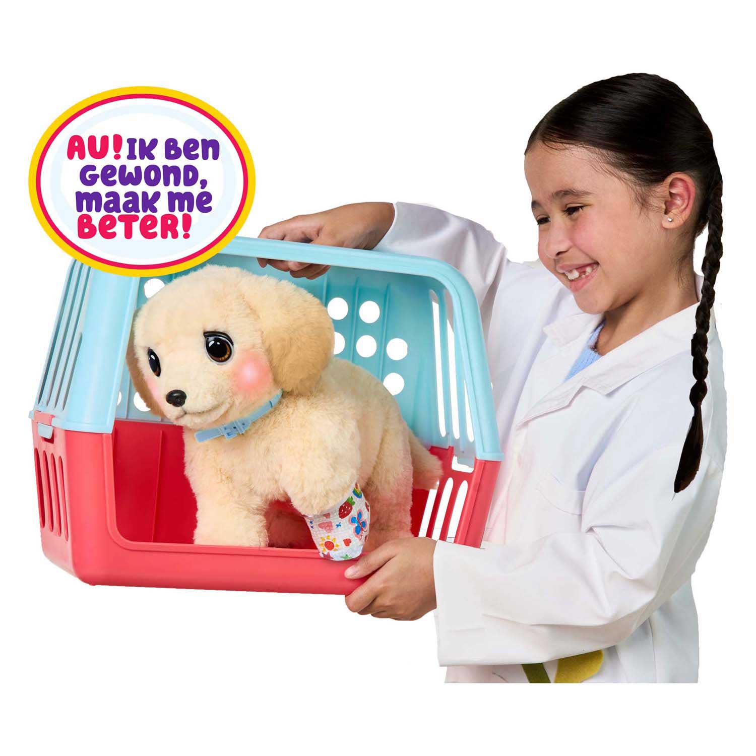 Little Live Pets Ouchies Puppy Cooper - Interactieve Knuffel