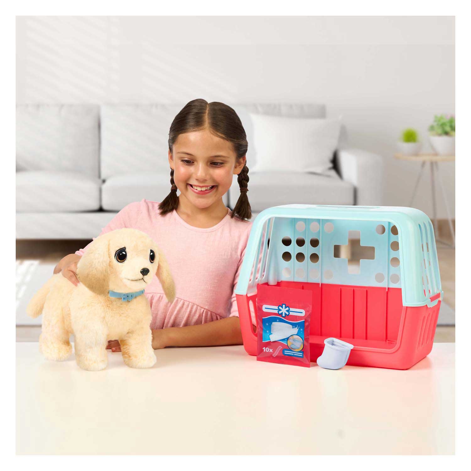 Little Live Pets Ouchies Puppy Cooper - Interactieve Knuffel