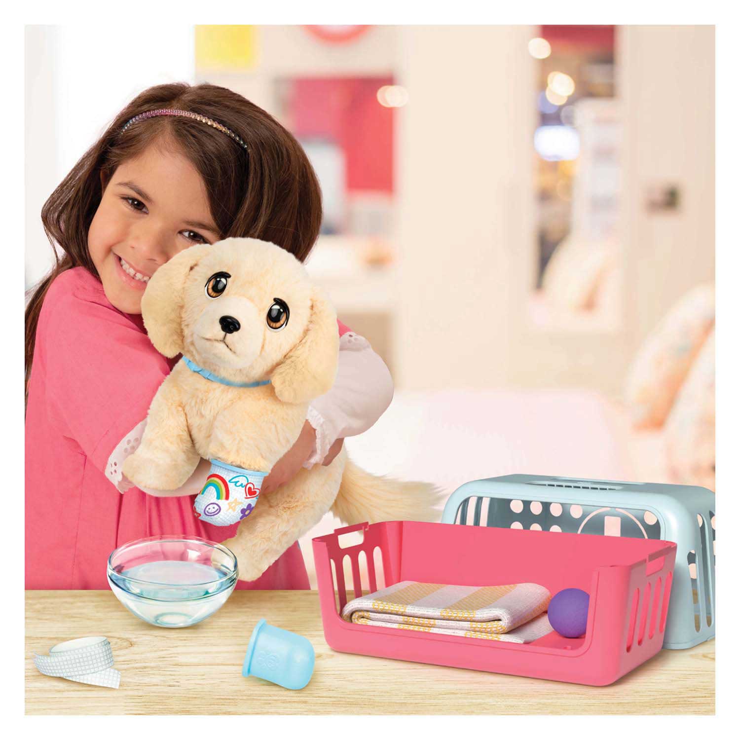 Little Live Pets Ouchies Puppy Cooper - Interactieve Knuffel