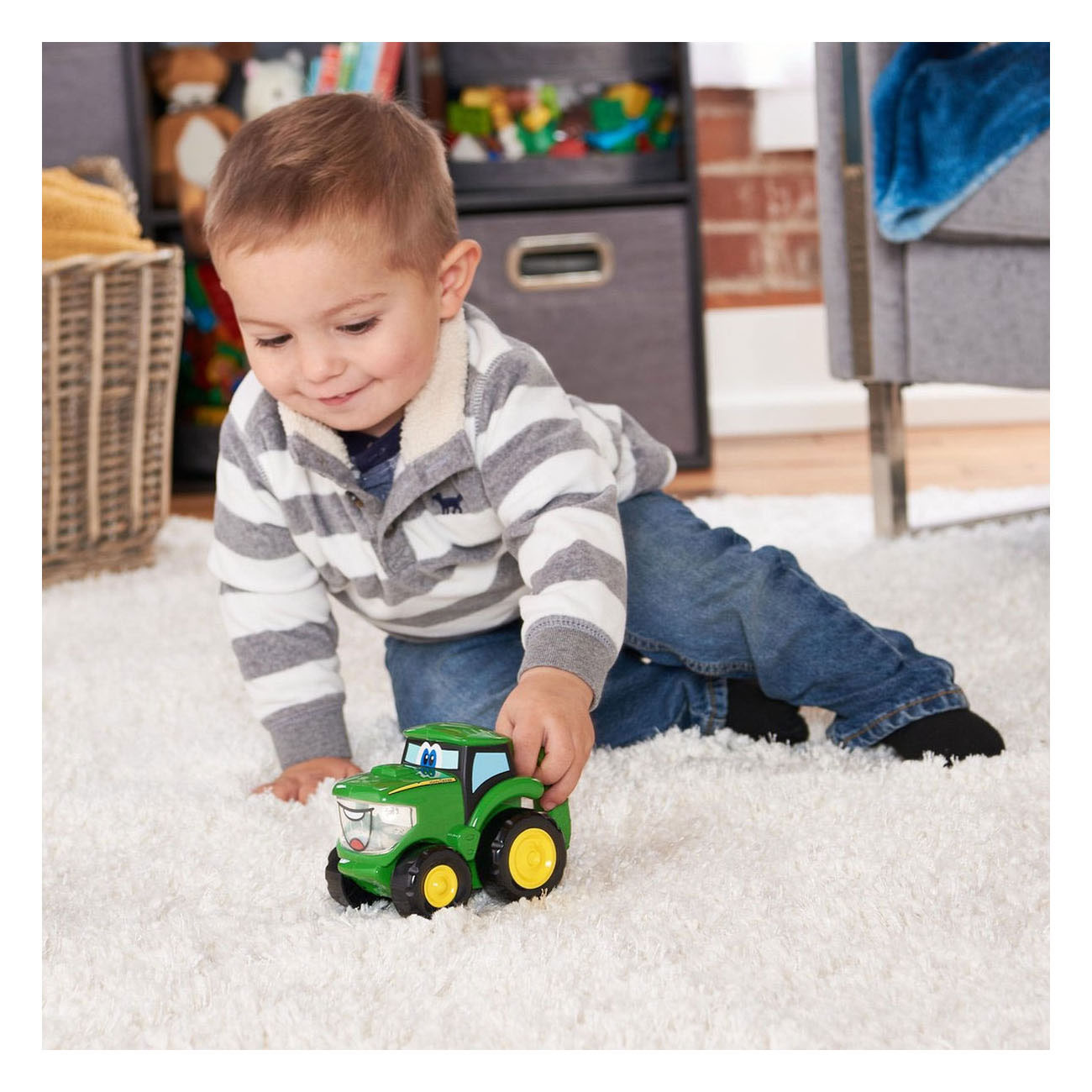 Tracteur Tomy Johnny avec lumières 2 en 1