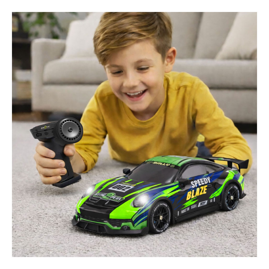 Gear2Play Speedy Blaze RC Raceauto met Verlichting