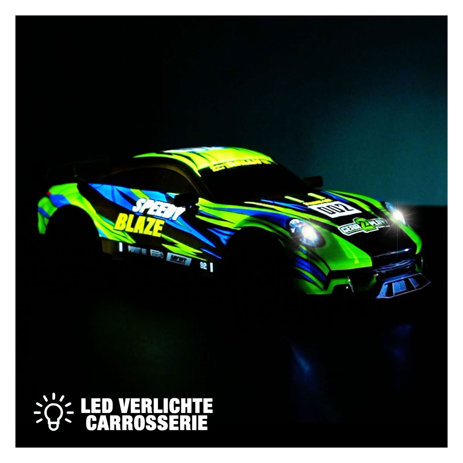 Gear2Play Speedy Blaze RC Raceauto met Verlichting