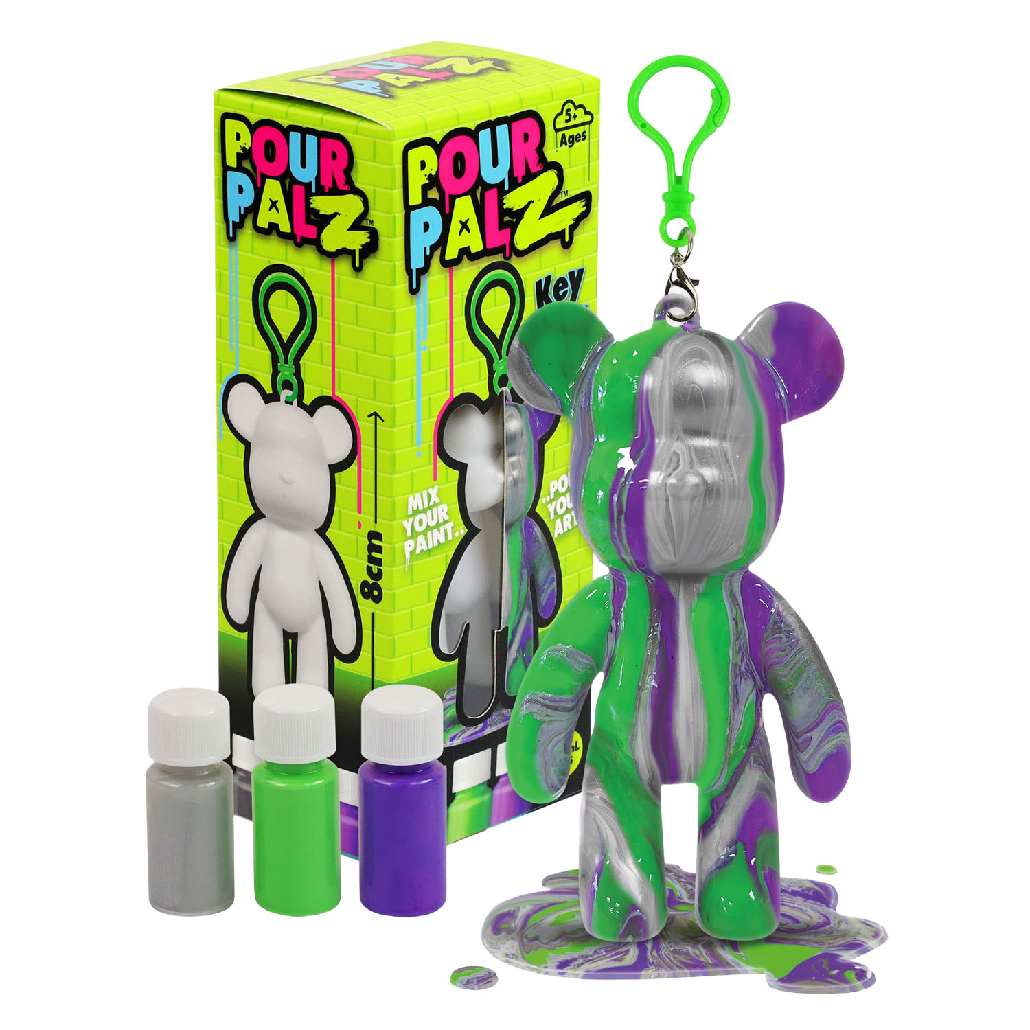 Pour PalZ Mini Paint Bear Porte-clés