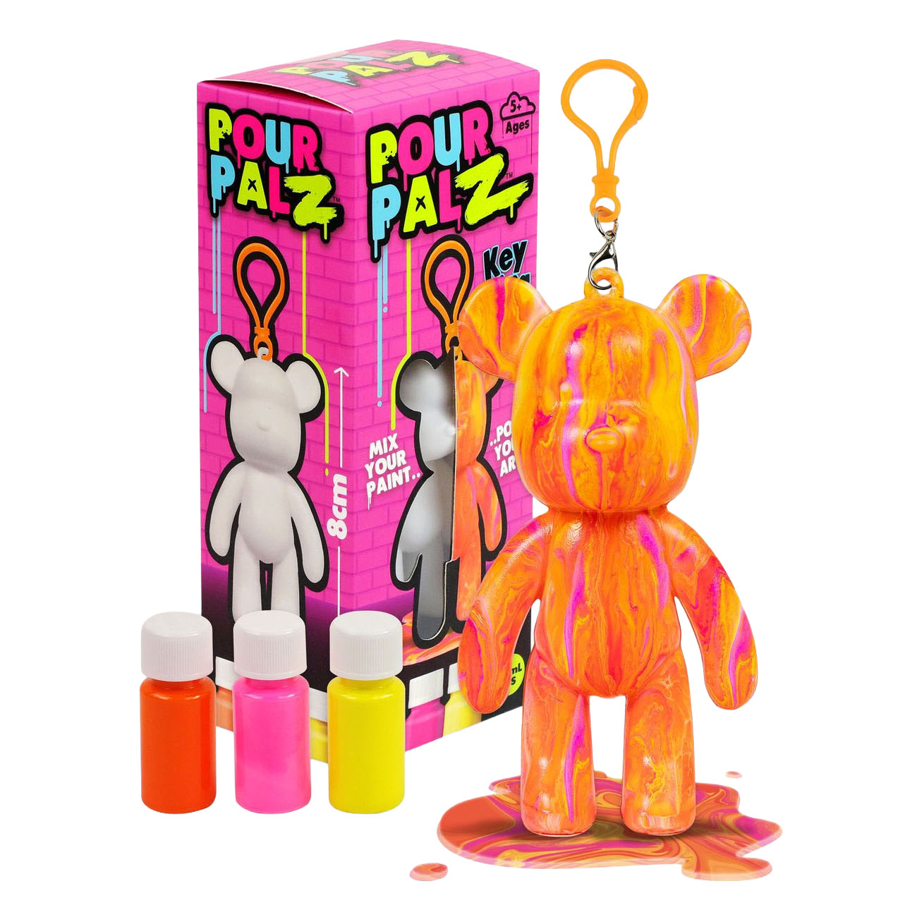 Pour PalZ Mini Paint Bear Porte-clés