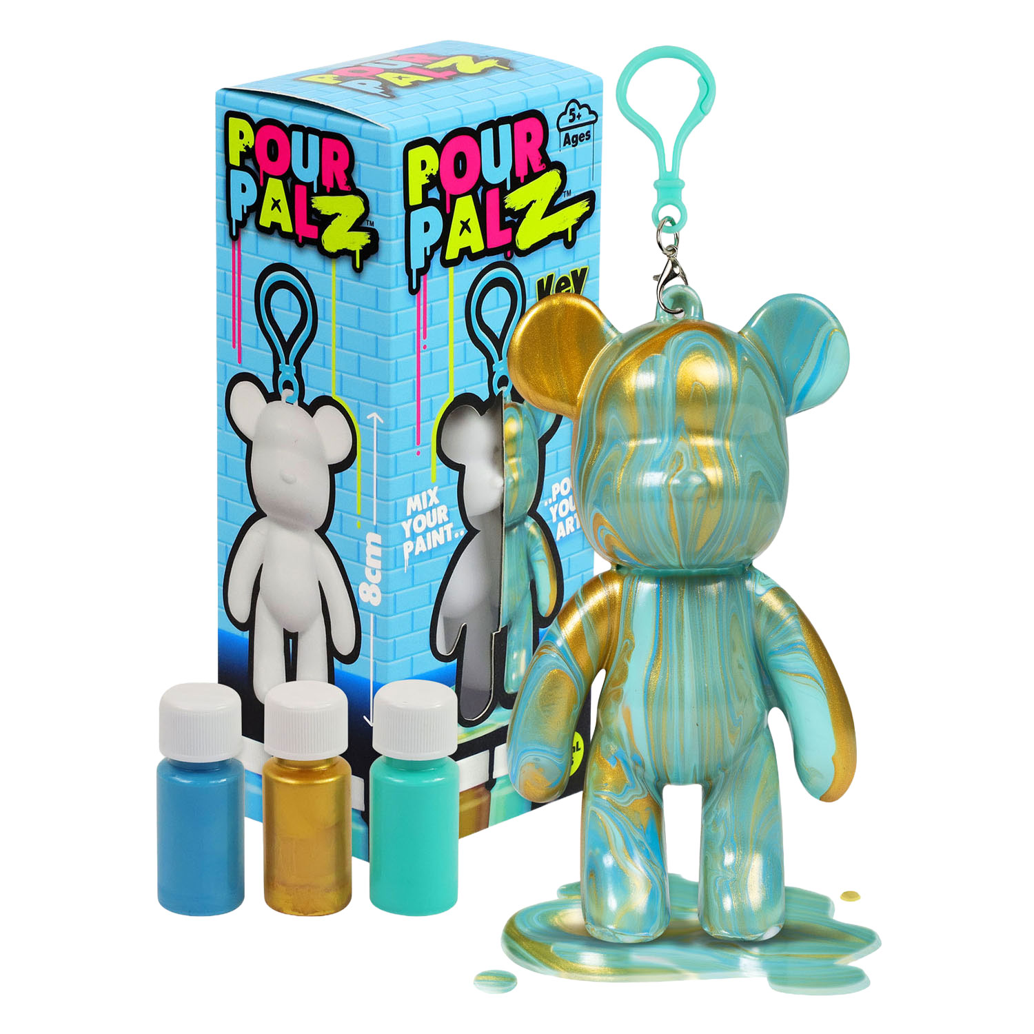Pour PalZ Mini Paint Bear Porte-clés